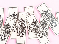 Maritza Lisa Floral Wood Tags